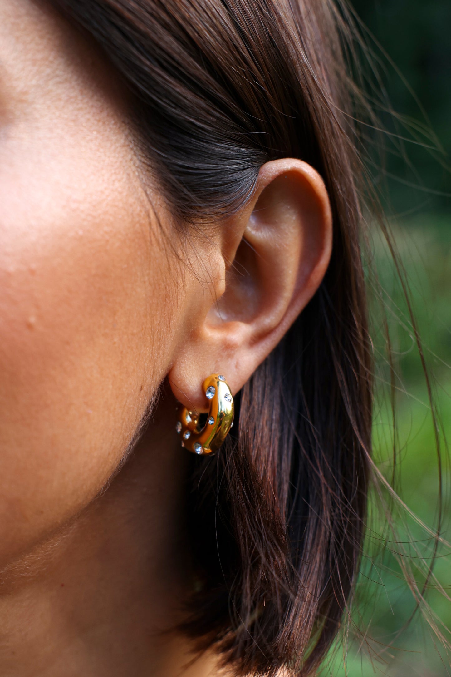 Sparkling Statement Hoops