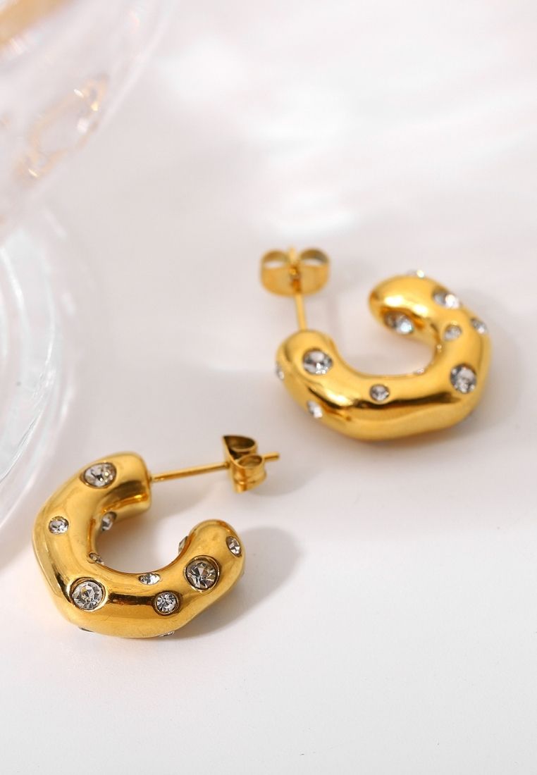 Sparkling Statement Hoops