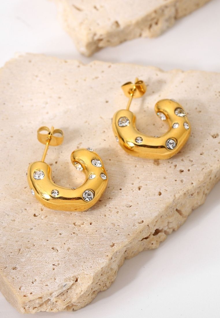 Sparkling Statement Hoops