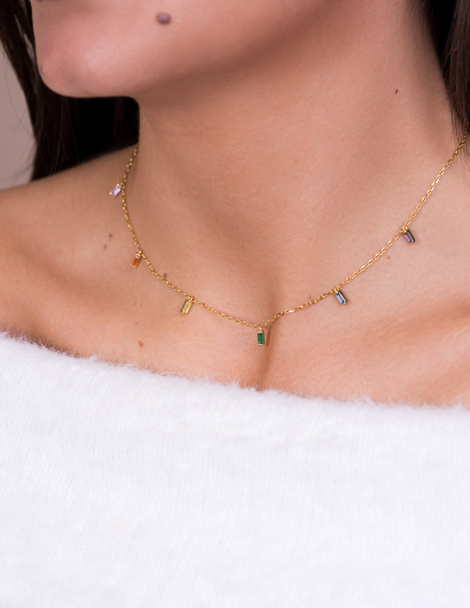 Baguette Necklace