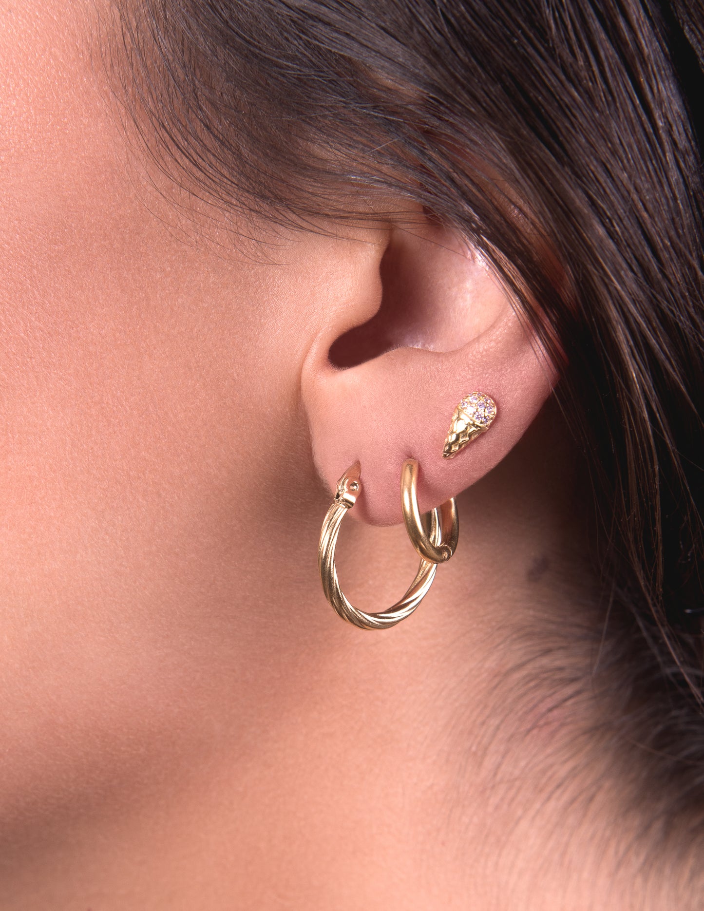 Maria Twisted Hoops