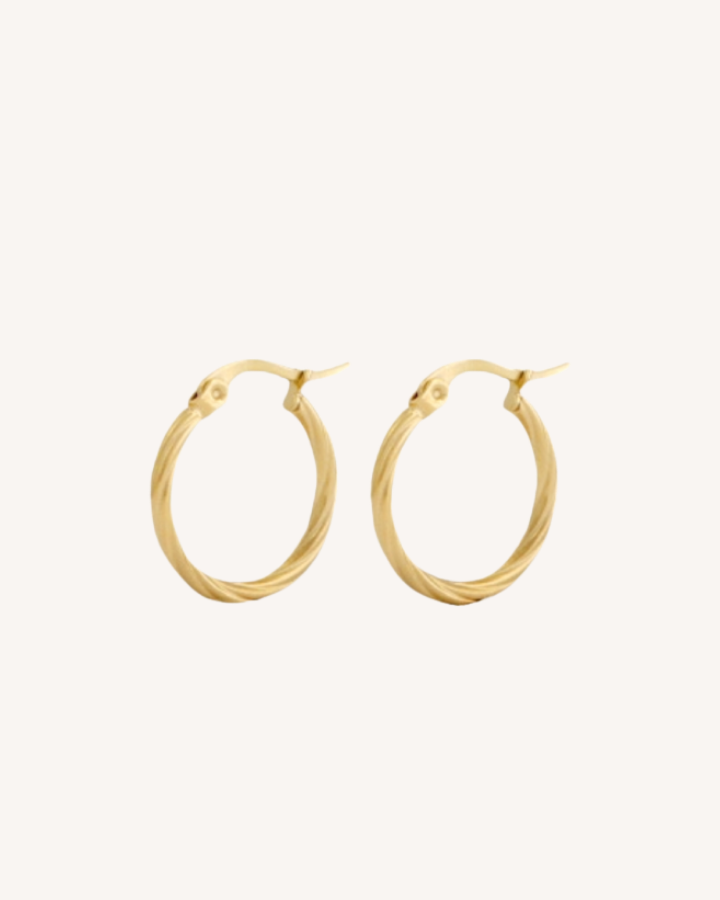 Maria Twisted Hoops